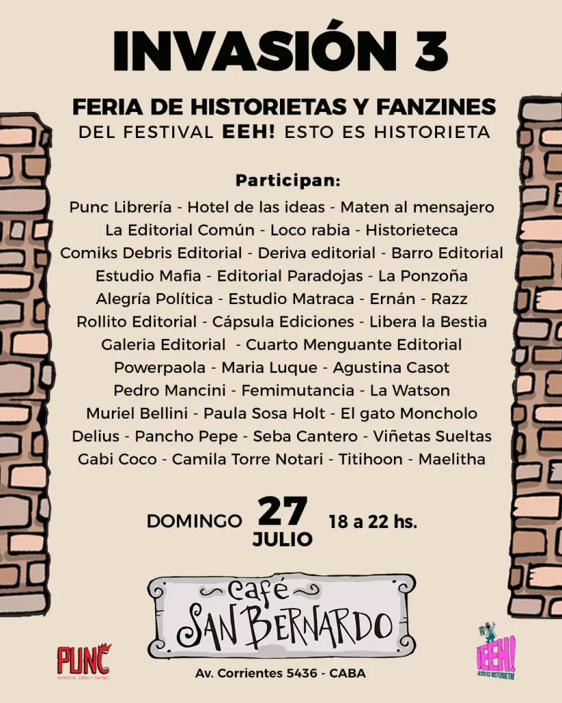 Invasión 3ra edición - Feria de Historietas y Fanzines